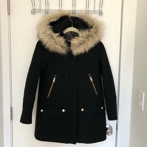 JCrew Petite chateau parka Black Size 00P